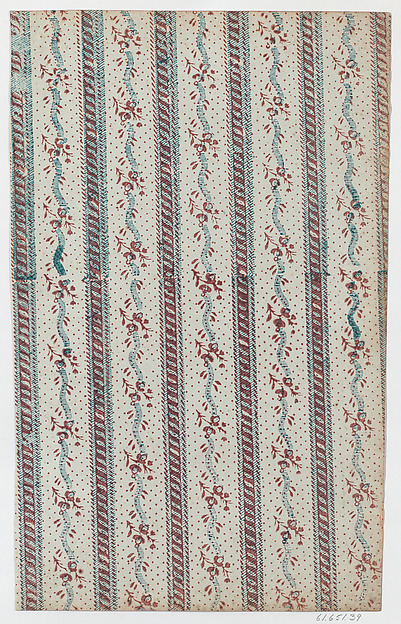 Sheet with overall vine and dot pattern