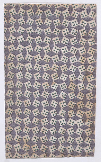Sheet with overall geometric pattern