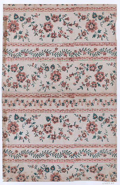 Book cover with two borders with floral patterns