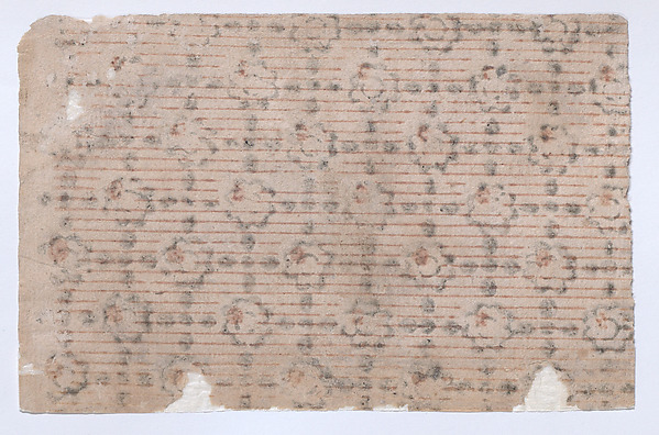 Sheet with stripe and floral pattern