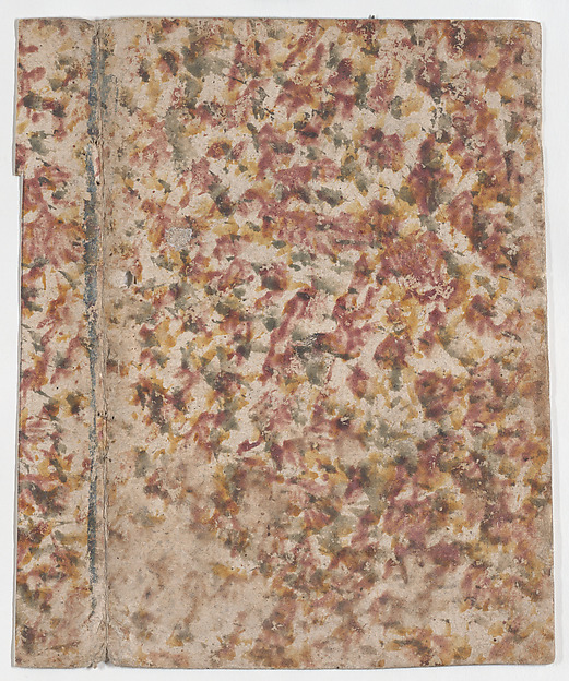 Book cover with overall splotchy pattern