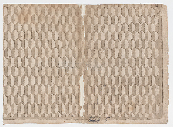 Sheet with overall abstract pattern