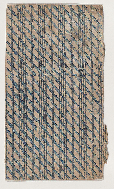 Sheet with horizontal and diagonal stripe pattern