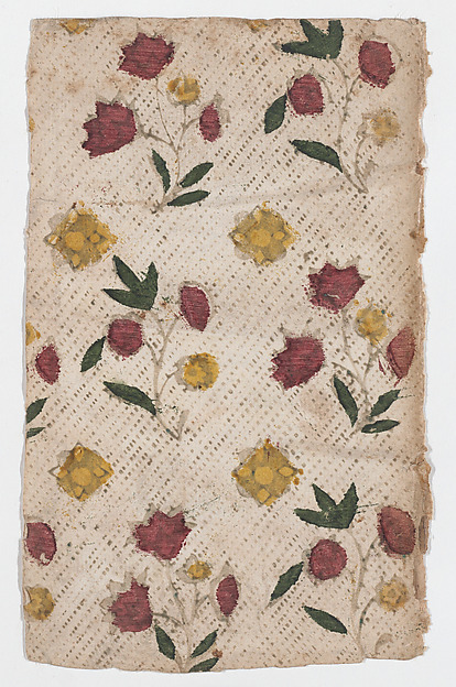 Sheet with overall floral pattern