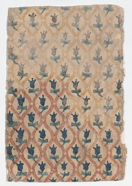 Sheet with overall pattern of tulips