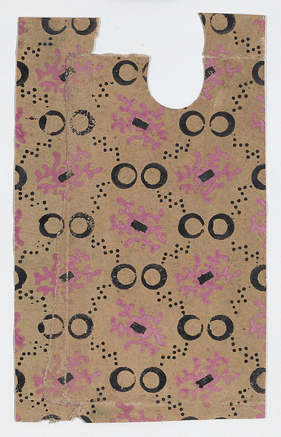 Sheet with pattern of coral and circles