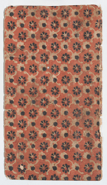 Sheet with overall floral and dot pattern
