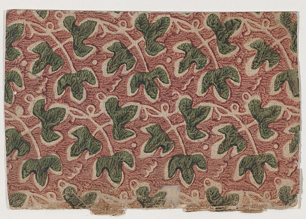 Sheet with overall leaf pattern