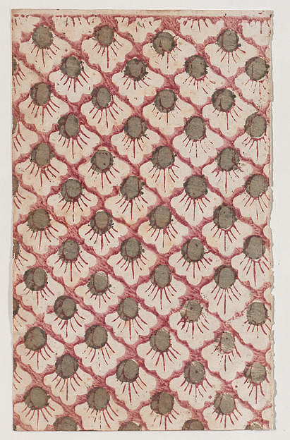 Sheet with overall pattern of petals