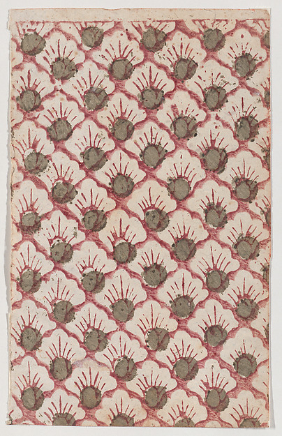 Sheet with overall pattern of petals