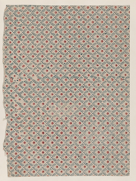 Sheet with overall dot and line pattern