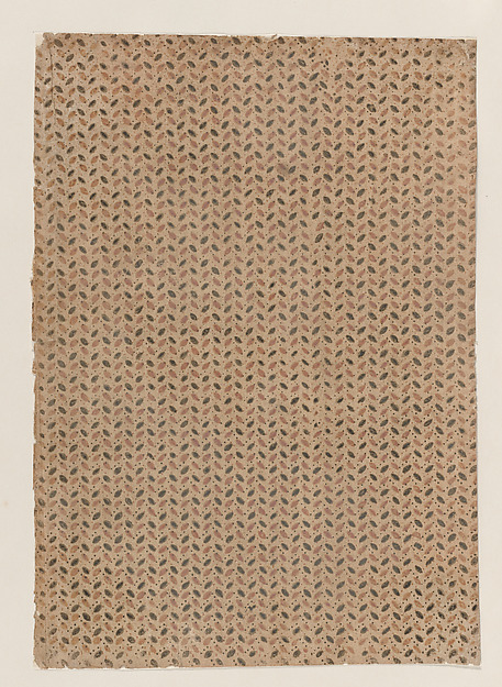Sheet with overall pattern of dots and ovals