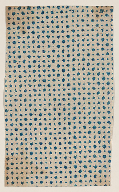 Sheet with dot and star design