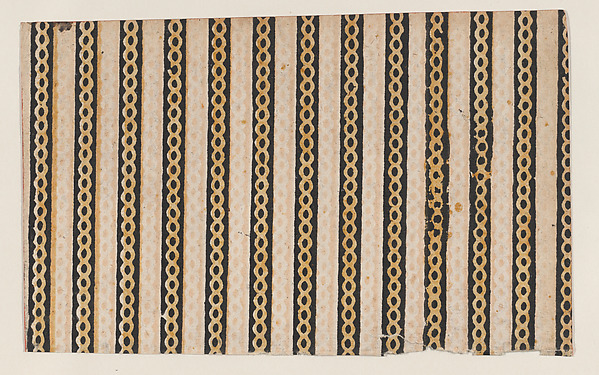 Sheet with stripes with guilloche pattern