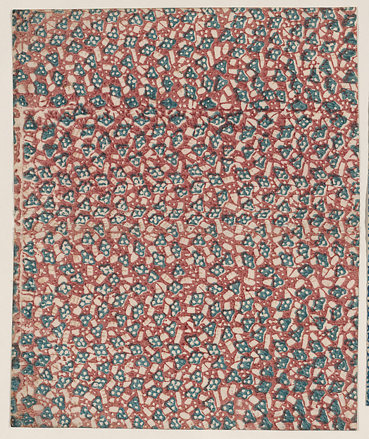 Sheet with overall abstract pattern