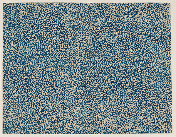 Sheet with overall squiggly line pattern