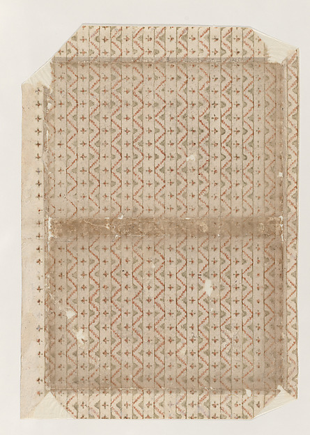Book cover with overall zigzag pattern
