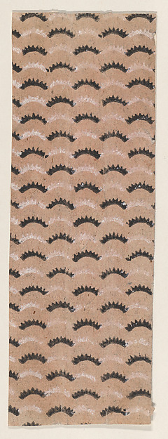 Sheet with overall curved line pattern