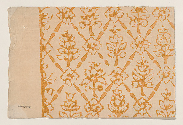 Sheet with overall floral pattern
