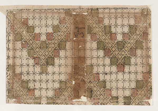 Book cover with overall geometric pattern