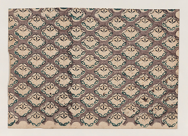Sheet with overall abstract pattern