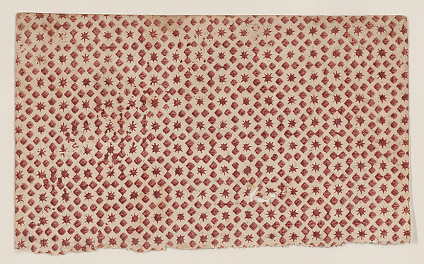Sheet with overall square and star pattern