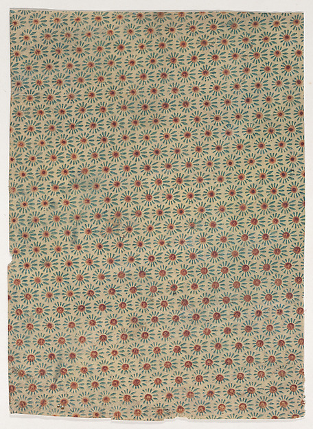 Sheet with overall floral pattern