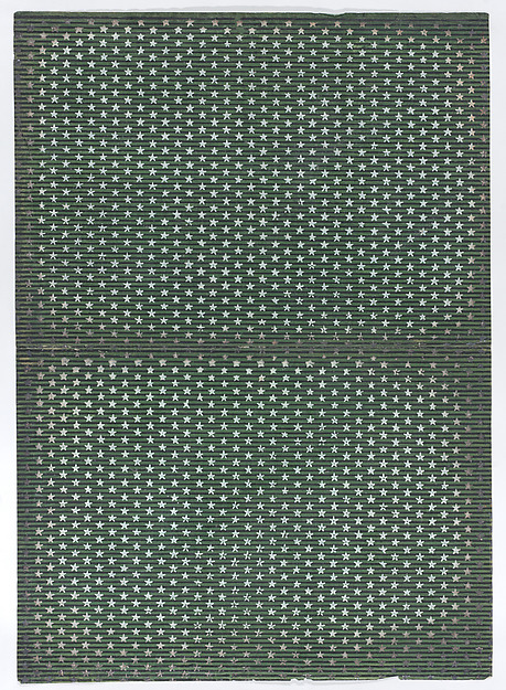 Book cover with overall pattern of stars and stripes