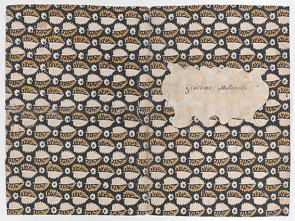 Book cover with overall leaf pattern by Anonymous, The Metropolitan Museum of Art