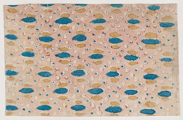 Sheet with overall pattern of circles and ovals