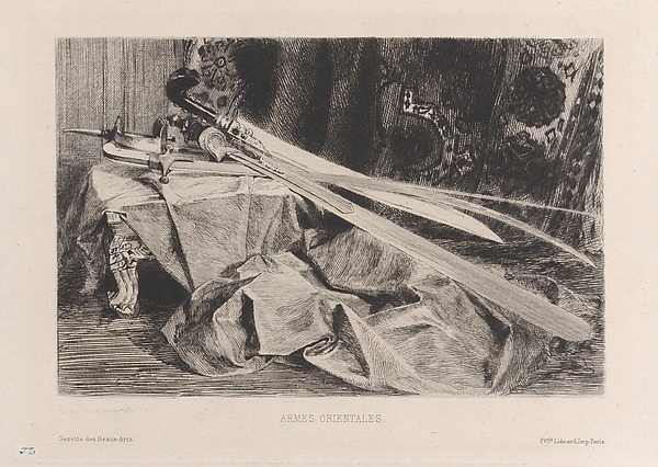 Oriental Arms, from "Gazette des Beaux-Arts" by Jules-Ferdinand Jacquemart, The Metropolitan Museum of Art