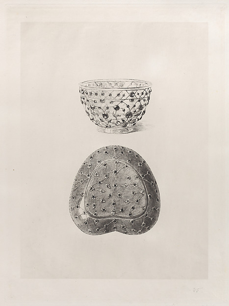 Crystal Cup and Jade Saucer