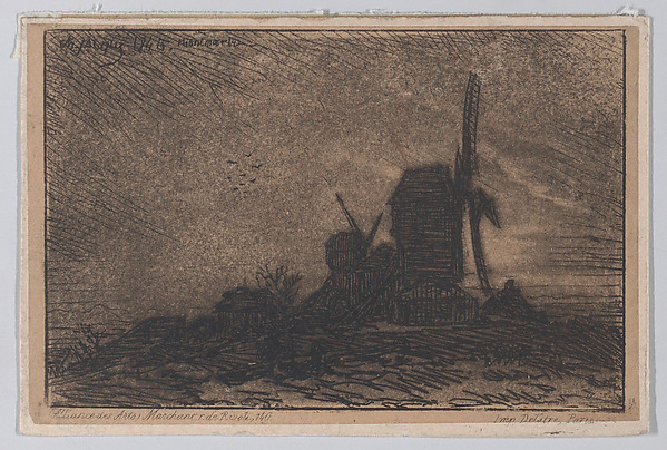 Two Windmills in Montmartre