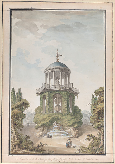 Design for the Temple of Apollo in the Gardens of the Chateau d'Enghien, Belgium