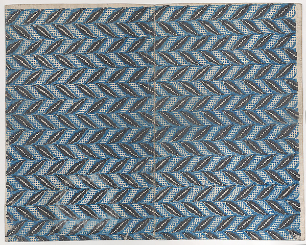 Book cover with black and blue abstract pattern