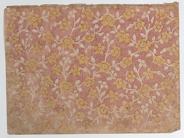 Sheet with yellow floral pattern