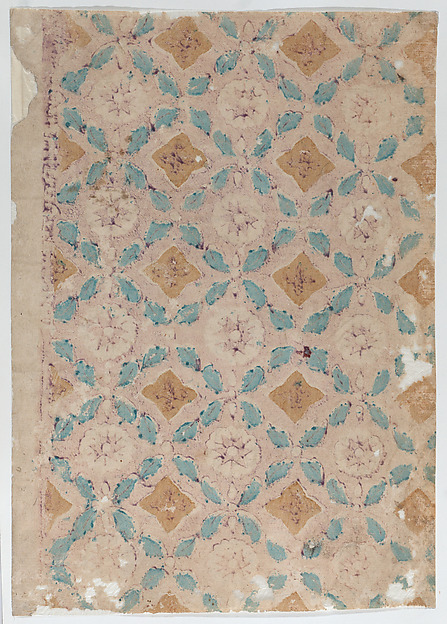 Two sheets with geometric patterns
