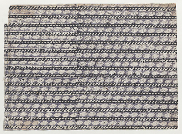 Sheet with gray and black abstract pattern