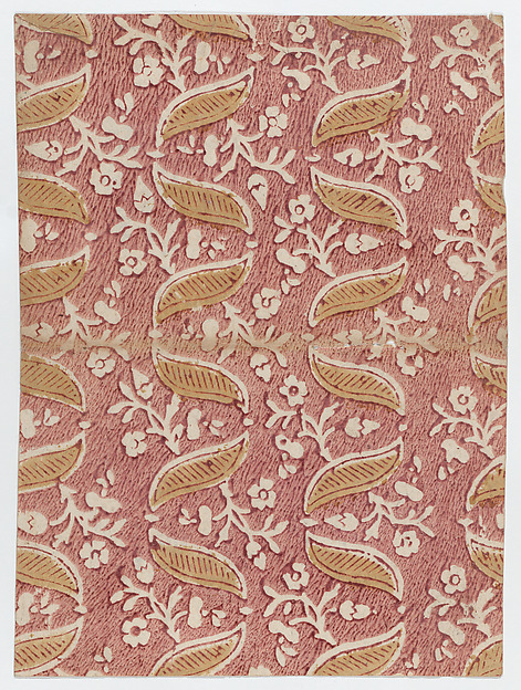 Book cover with overall red floral pattern