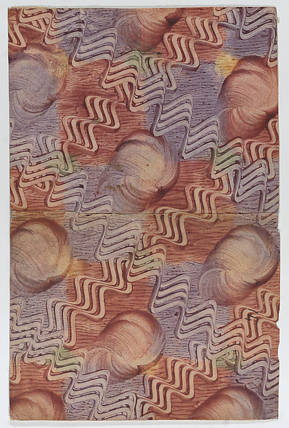 Book cover with zigzag stripe pattern