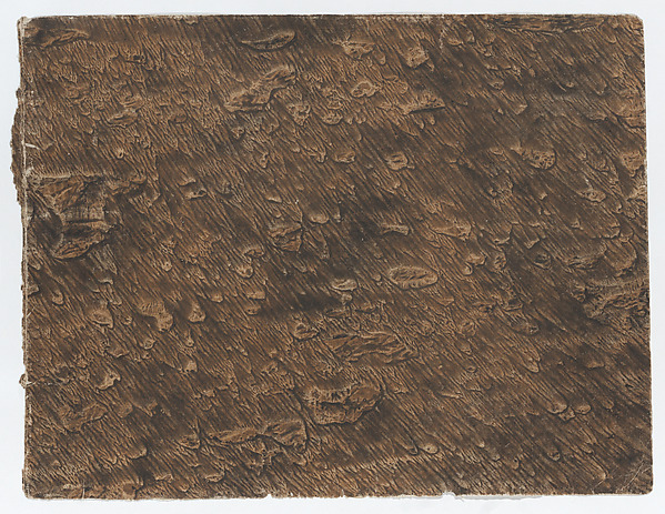 Paste paper with brown design