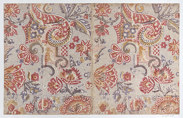 Book cover with overall floral and dot design