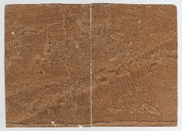 Brown paste paper book cover