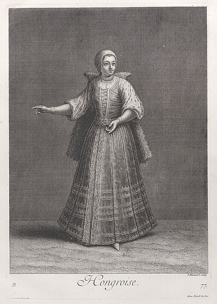 Hongroise, plate 77 from "Recueil de cent estampes représentent differentes nations du Levant"
