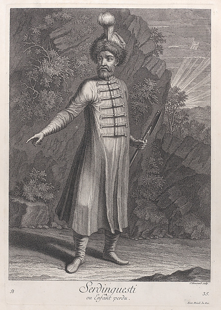 Serdinguesti, ou enfant perdu, plate 35 from "Recueil de cent estampes représentent differentes nations du Levant"