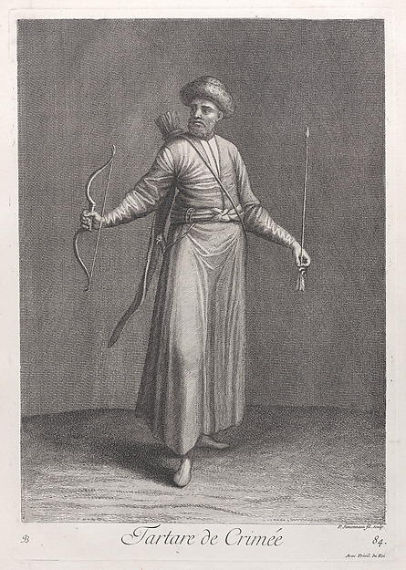 Tartare de Crimée, plate 84 from "Recueil de cent estampes représentent differentes nations du Levant"