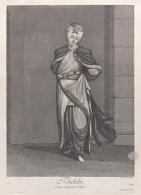 Tchelebi, jeune seigneur Turc, plate 40 from "Recueil de cent estampes représentent differentes nations du Levant"