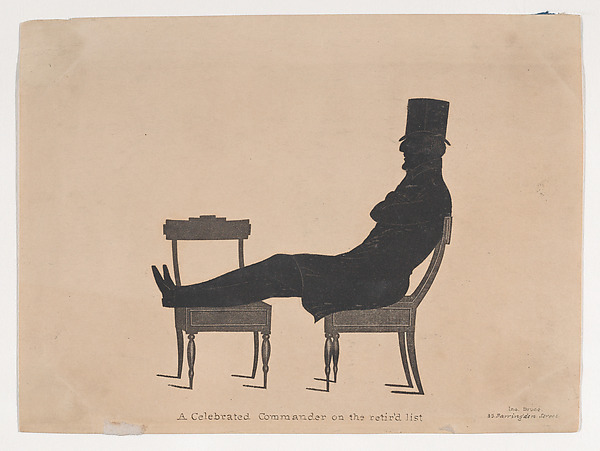 Silhouette of a Celebrated Commander on the Retir'd List by John Bruce, The Metropolitan Museum of Art