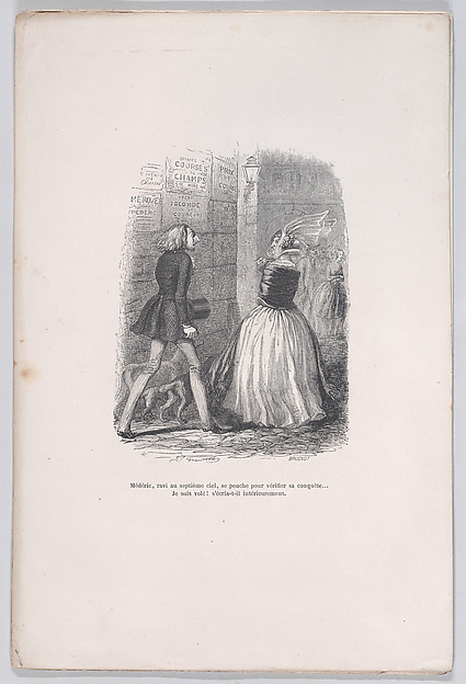 "Mèderic, delighted in the seventh heaven, leans over to check his conquest..." from the Little Miseries of Human Life