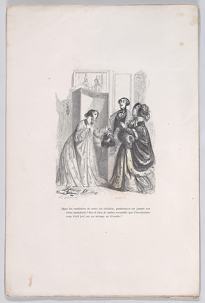 "Did anyone ever forgive an awkward visit?" from the Little Miseries of Human Life